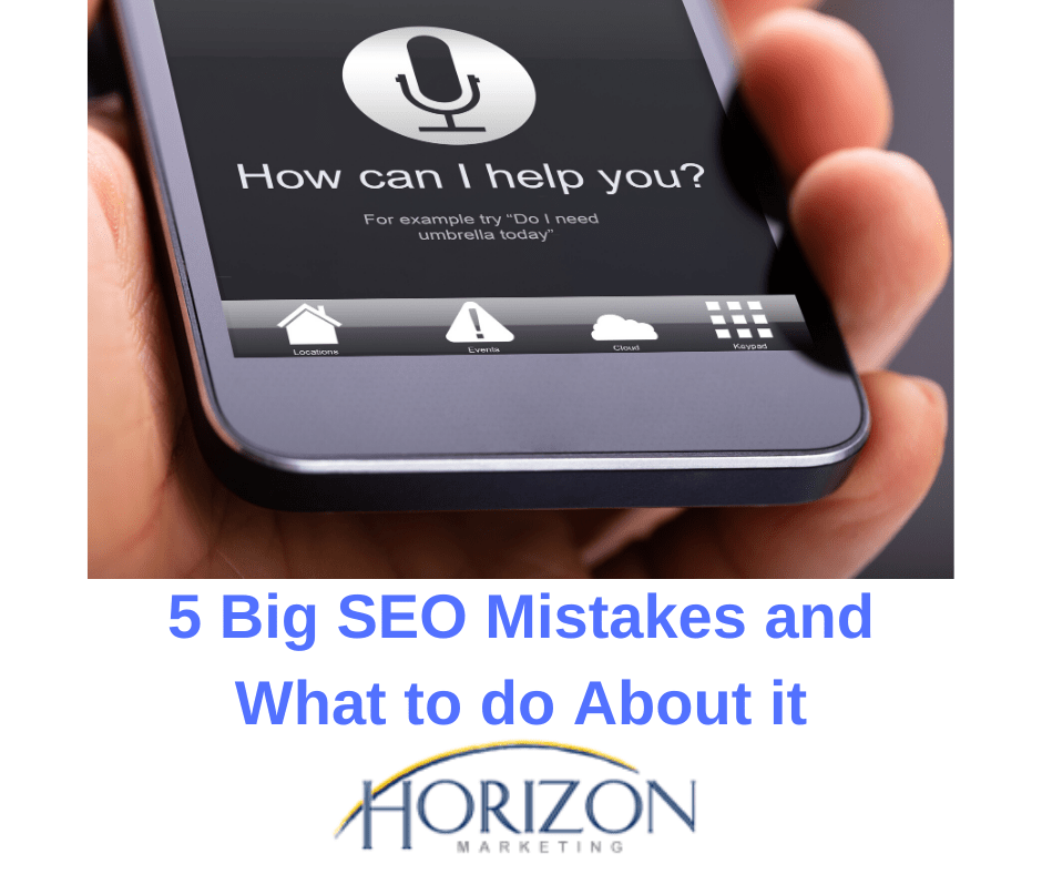 SEO Mistakes and What to do About it