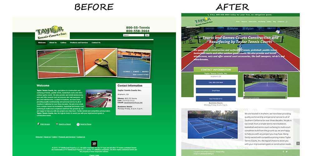 Before After Tennis Court