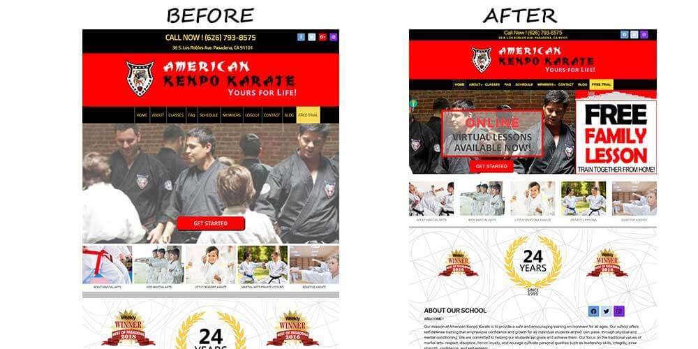 Before After kenpo